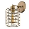 Lynden 8.25 in. 1-Light Raw Brass Sconce with Wire Cage Shade by Acclaim Lighting -Acclaim Lighting store raw brass acclaim lighting wall sconces in41332rb 64 1000