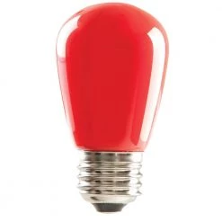 11-Watt Equivalent 1.4-Watt S14 Dimmable LED Sign Light Bulb Red IP65 Wet Location (25-Pack) 80517 by HALCO LIGHTING TECHNOLOGIES