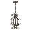 Lydia 3-Light Russet Chandelier with Melted Wax Tapers by Acclaim Lighting