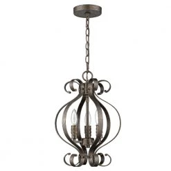 Lydia 3-Light Russet Chandelier with Melted Wax Tapers by Acclaim Lighting