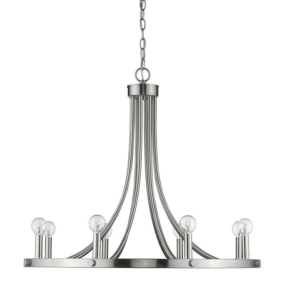 Sawyer 8-Light Satin Nickel Chandelier by Acclaim Lighting 6 Sawyer 8-Light Satin Nickel Chandelier by Acclaim Lighting - Image 4