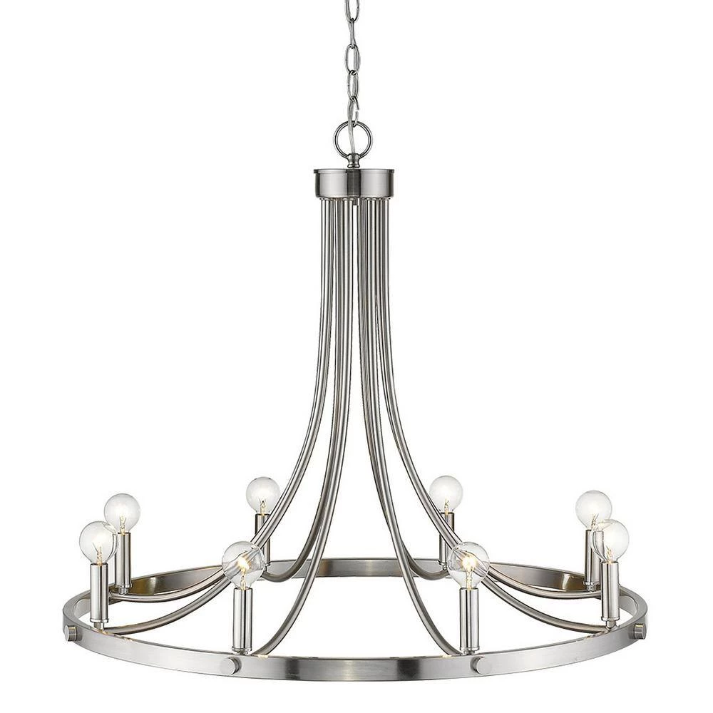 Sawyer 8-Light Satin Nickel Chandelier by Acclaim Lighting 7 Sawyer 8-Light Satin Nickel Chandelier by Acclaim Lighting - Image 5