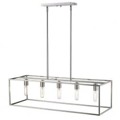 Cobar 5-Light Satin Nickel Island Pendant by Acclaim Lighting -Acclaim Lighting store satin nickel acclaim lighting chandeliers in21002sn 1f 1000