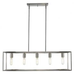 Cobar 5-Light Satin Nickel Island Pendant by Acclaim Lighting -Acclaim Lighting store satin nickel acclaim lighting chandeliers in21002sn 4f 1000