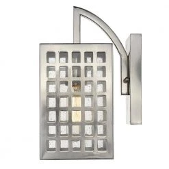 Letzel 1-Light Satin Nickel Outdoor Wall Light by Acclaim Lighting -Acclaim Lighting store satin nickel acclaim lighting outdoor sconces 1802sn 1f 1000