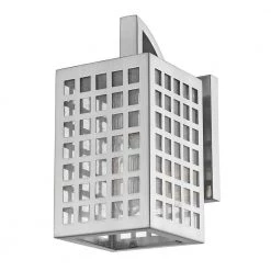 Letzel 1-Light Satin Nickel Outdoor Wall Light by Acclaim Lighting