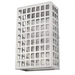 Letzel 2-Light Satin Nickel ADA Outdoor Wall Sconce by Acclaim Lighting