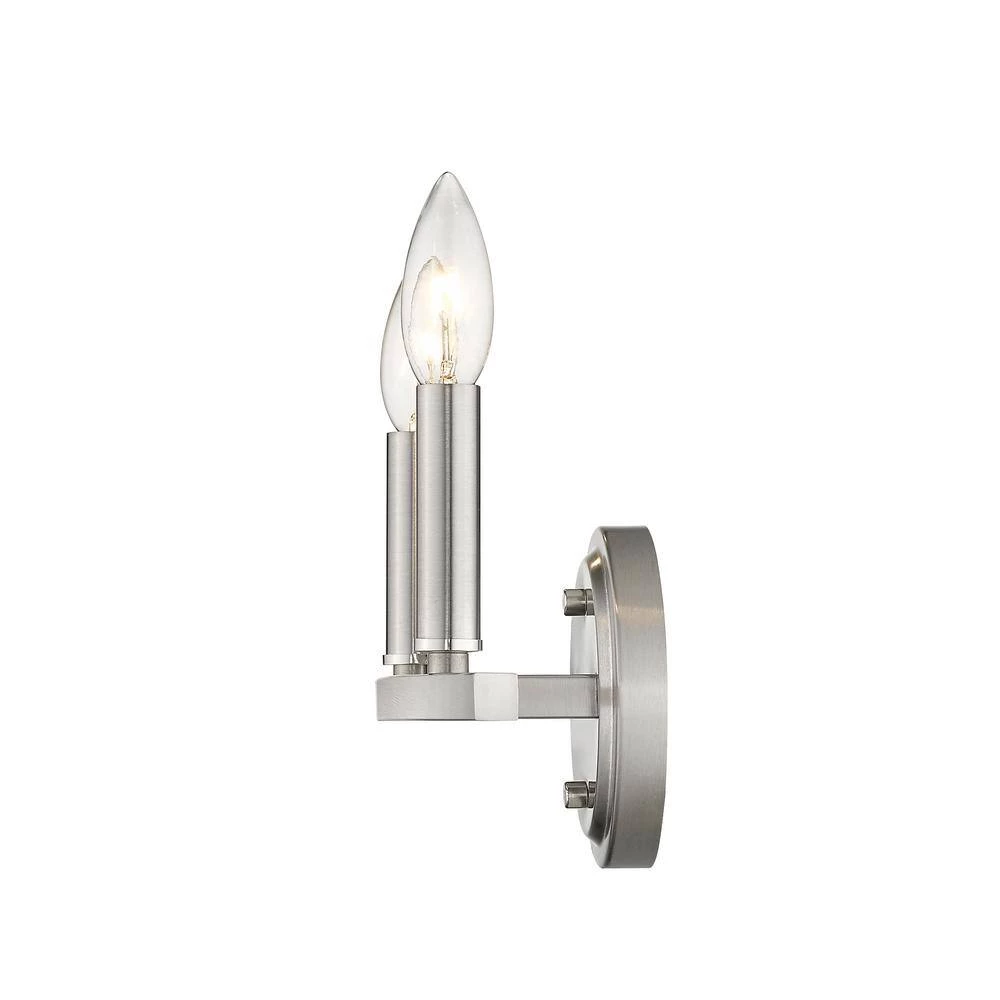 Sawyer 12 in. 2-Light Satin Nickel Vanity Light by Acclaim Lighting 6 Sawyer 12 in. 2-Light Satin Nickel Vanity Light by Acclaim Lighting - Image 4