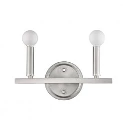 Sawyer 12 in. 2-Light Satin Nickel Vanity Light by Acclaim Lighting 8 Sawyer 12 in. 2-Light Satin Nickel Vanity Light by Acclaim Lighting -Acclaim Lighting store satin nickel acclaim lighting vanity lighting in41154sn 4f 1000
