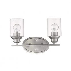 Gemma 2-Light Satin Nickel Vanity by Acclaim Lighting