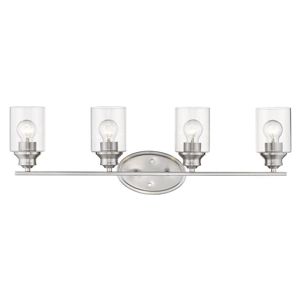 Gemma 4-Light Satin Nickel Vanity by Acclaim Lighting 5 Gemma 4-Light Satin Nickel Vanity by Acclaim Lighting - Image 3