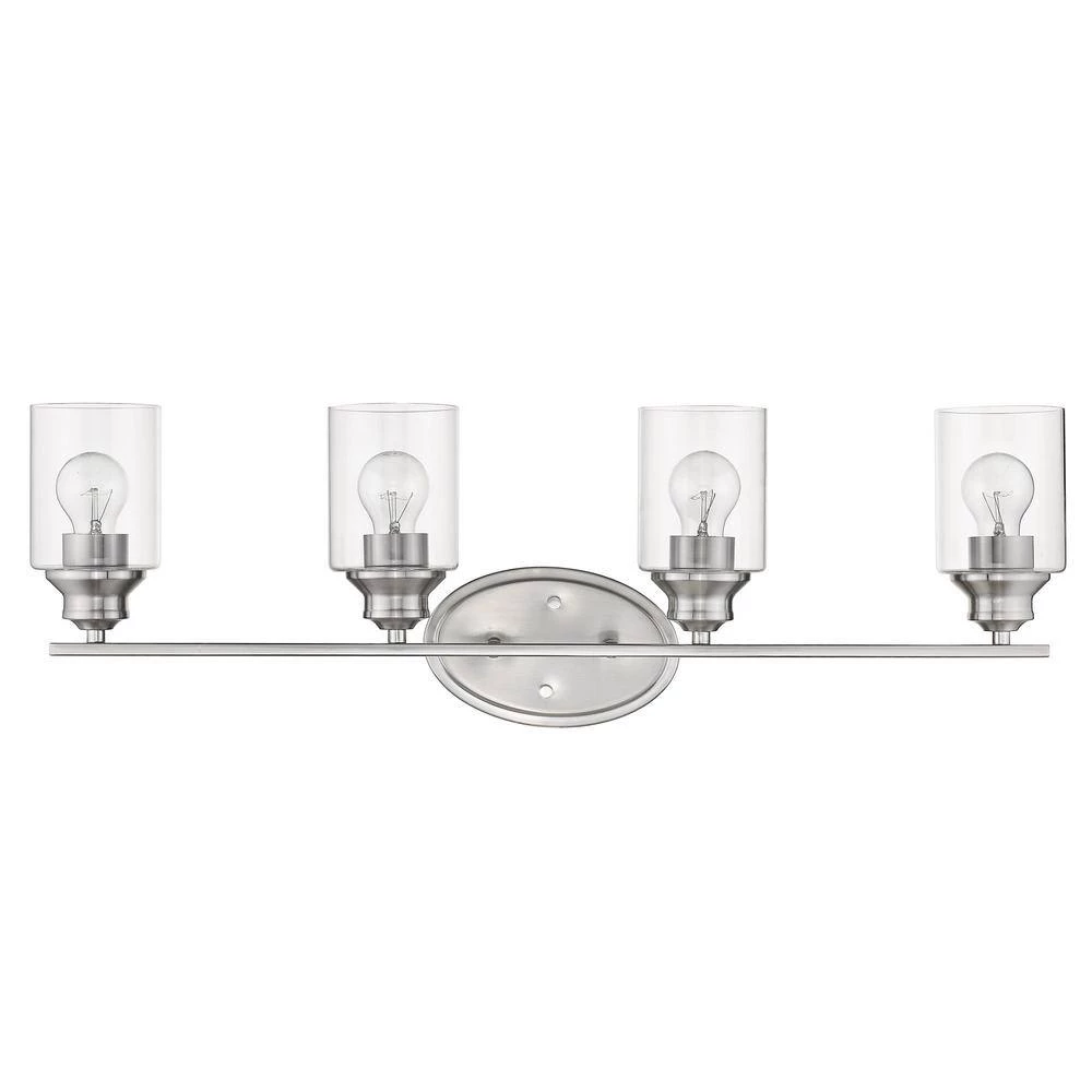 Gemma 4-Light Satin Nickel Vanity by Acclaim Lighting 4 Gemma 4-Light Satin Nickel Vanity by Acclaim Lighting - Image 2