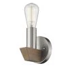 Finnick 1-Light Satin Nickel Sconce by Acclaim Lighting