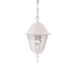 Builder's Choice Collection 1-Light Textured White Outdoor Hanging-Mount Lantern by Acclaim Lighting