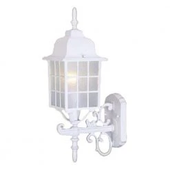 Nautica Collection 1-Light Textured White Outdoor Wall Lantern Sconce by Acclaim Lighting