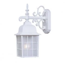 Nautica Collection 1-Light Textured White Outdoor Wall Lantern Sconce by Acclaim Lighting