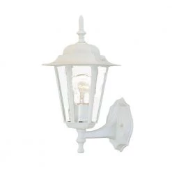 Camelot Collection 1-Light Textured White Outdoor Wall Lantern Sconce by Acclaim Lighting