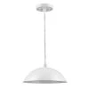 Layla 1-Light White Bowl Pendant by Acclaim Lighting