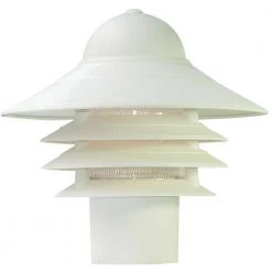 Mariner Textured White Outdoor Post-Mount Light Fixture by Acclaim Lighting