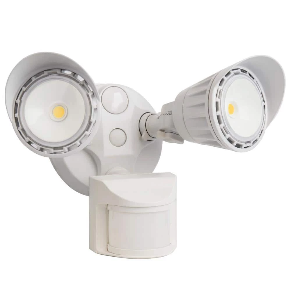 20-Watt White Motion Activated Outdoor Integrated LED Area Light with Dusk to Dawn 5000K Daylight by HALCO LIGHTING TECHNOLOGIES 4 20-Watt White Motion Activated Outdoor Integrated LED Area Light with Dusk to Dawn 5000K Daylight by HALCO LIGHTING TECHNOLOGIES - Image 2