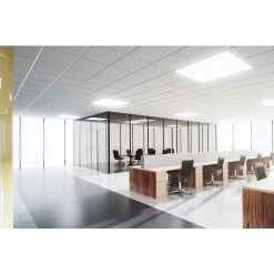 24 in. x 24 in. 20/30/35-Watt 2454-4044 Lumens White Integrated LED Flat Panel Backlit, Color Selectable 3500 4000 5000K by HALCO LIGHTING TECHNOLOGIES -Acclaim Lighting store white halco lighting technologies led panel lights bpl 22 ws cs u 90364 44 1000