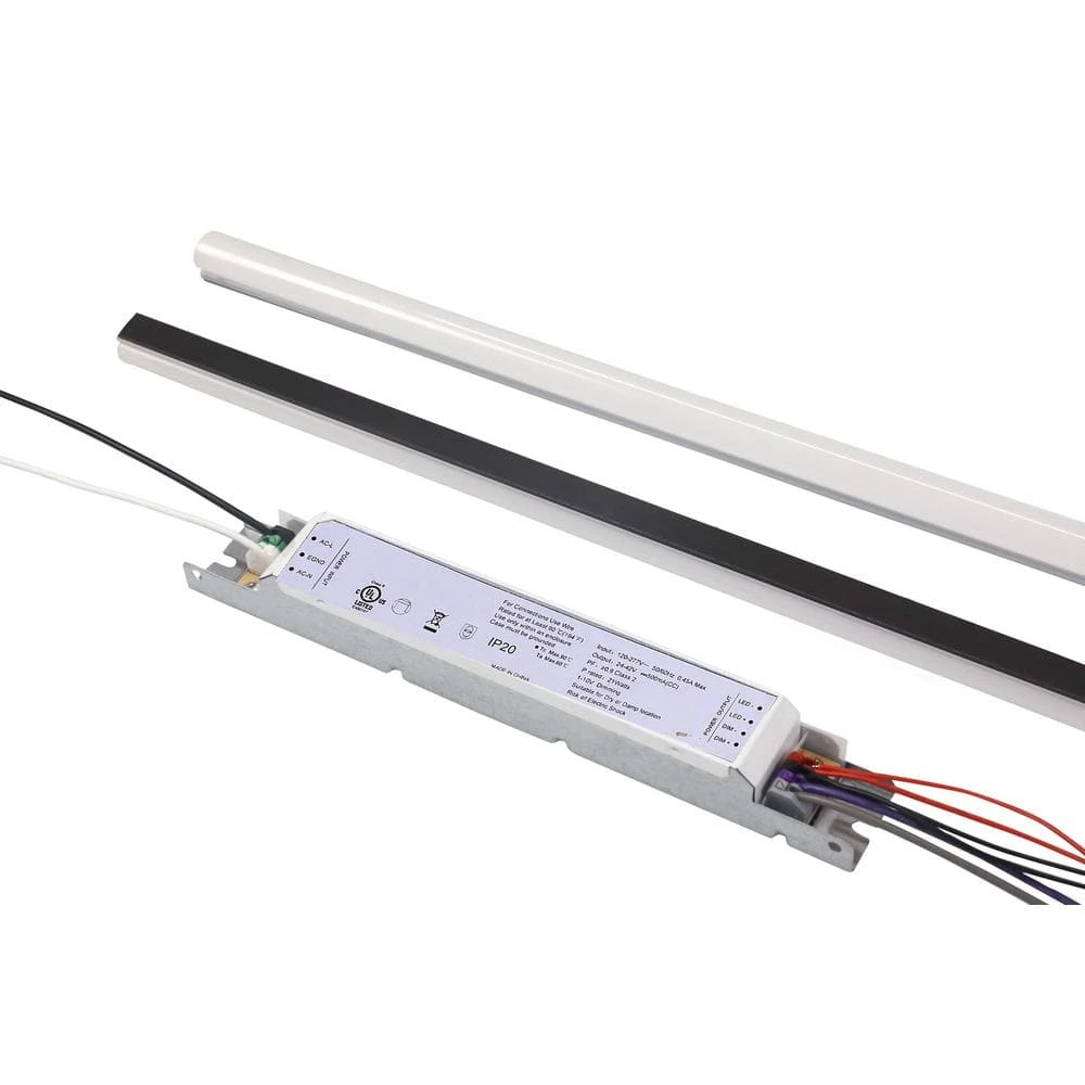 Dual 4 ft. 44.72 in. 64-Watt Equivalent Integrated LED White Strip Magnetic Linear LED Troffer Retrofit Kit 4000K by HALCO LIGHTING TECHNOLOGIES 3 Dual 4 ft. 44.72 in. 64-Watt Equivalent Integrated LED White Strip Magnetic Linear LED Troffer Retrofit Kit 4000K by HALCO LIGHTING TECHNOLOGIES