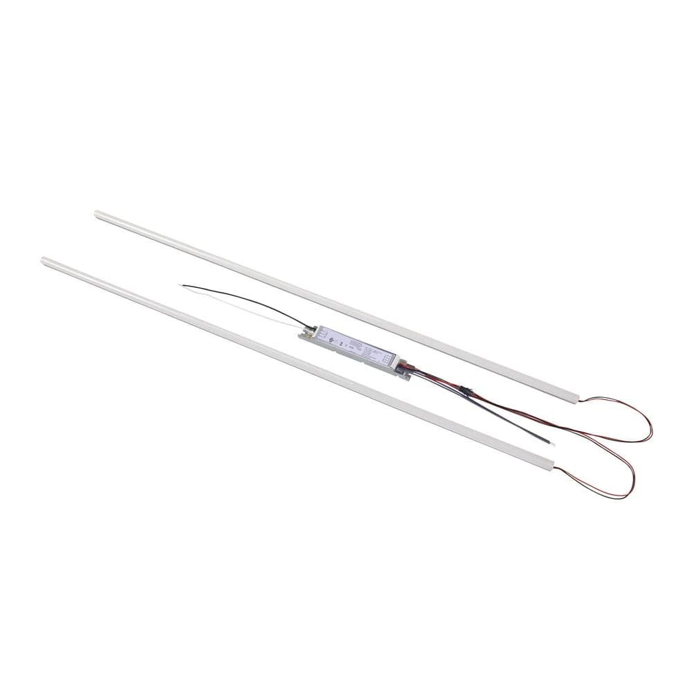 Dual 4 ft. 44.72 in. 64-Watt Equivalent Integrated LED White Strip Magnetic Linear LED Troffer Retrofit Kit 4000K by HALCO LIGHTING TECHNOLOGIES 4 Dual 4 ft. 44.72 in. 64-Watt Equivalent Integrated LED White Strip Magnetic Linear LED Troffer Retrofit Kit 4000K by HALCO LIGHTING TECHNOLOGIES - Image 2