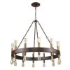 24-Light Wood Finish Wagon Wheel Chandelier by Acclaim Lighting 1 24-Light Wood Finish Wagon Wheel Chandelier by Acclaim Lighting -Acclaim Lighting store wood acclaim lighting chandeliers in11386w 64 1000
