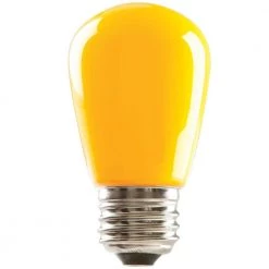 11-Watt Equivalent 1.4-Watt S14 Dimmable LED Sign Light Bulb Yellow IP65 Wet Location (25-Pack) 80521 by HALCO LIGHTING TECHNOLOGIES